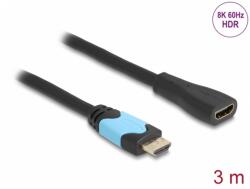 Delock Cablu prelungitor HDMI High Speed 48Gbps 8K60Hz/4K120Hz T-M 3m , Delock 81999 (81999)