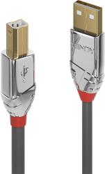 Lindy Cablu USB 2.0 tip A la tip B Cromo Line T-T 3m, Lindy L36643 (L36643)