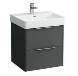 Laufen Base matt antracitszürke alsószekrény 52x51, 5x43, 8 cm kettő fiókkal H4021721102661 (H4021721102661)