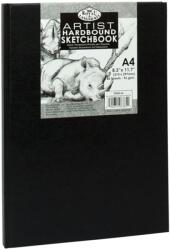 Royal & Langnickel fekete vázlatfüzet keményfedeles - 80 lap (96 g/m2) A4 () - leonarto - 3 400 Ft