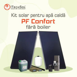 HEWALEX Pachet solar (kit) apă caldă menajeră pentru 4-6 persoane, fără boiler (PF Confort fără boiler) (KITPFConfortFB)