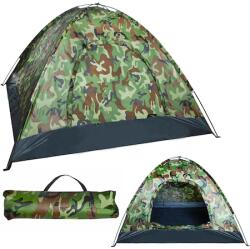 Cort turistic, camping 2-4 persoane, impermeabil 200x200x135 cm - Multicolor