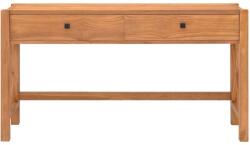 vidaXL Birou cu sertare, 120x40x75 cm, lemn masiv de tec (337926)