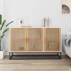 vidaXL Servantă, alb, 105x30x65 cm, lemn prelucrat (352121) Comoda
