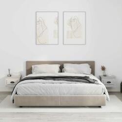 vidaXL Noptiere de perete, 2 buc. , gri sonoma, 41, 5x36x28 cm (816389)