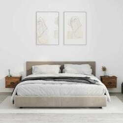 vidaXL Noptiere de perete, 2 buc. , stejar maro, 41, 5x36x28 cm (816391)