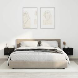 vidaXL Noptiere de perete, 2 buc. , negru, 41, 5x36x28 cm (816379)