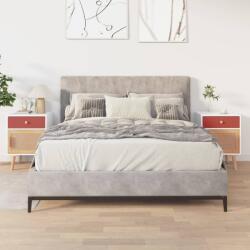 vidaXL Noptiere, 2 buc, alb, 40x30x55 cm, lemn prelucrat (352143)
