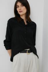 Seidensticker camasa femei, culoarea negru, cu guler clasic, regular 99KK-KDD05D_99X