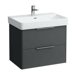 Laufen Base matt antracitszürke alsószekrény 66, 5x51, 5x43, 8 cm kettő fiókkal H4023321102661 (H4023321102661)
