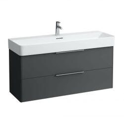 Laufen Base matt antracitszürke alsószekrény 118x51, 5x39, 1 cm kettő fiókkal H4024721102661 (H4024721102661)