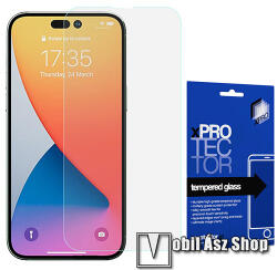 XPRO előlap védő karcálló edzett üveg - 0, 33 mm vékony, 9H, Arc Edge, A képernyő sík részét védi - APPLE iPhone 14 Pro Max - mobilasz - 1 990 Ft