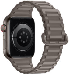 Hoco Apple Watch 38 / 40 / 41 mm Hoco WA06 flexibilis mágneses szilikon szíj kávé fekete