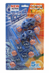  WC illatosító - Toshe Blue Power 4x55g Orange Blossom