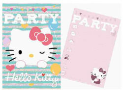 Party meghívó borítékkal 5 db - Hello Kitty