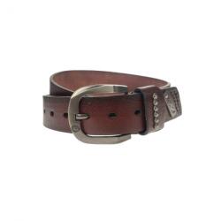 CK LEATHER Curea barbati, casual-eleganta, din piele ecologica, latime 3.5 cm, maro - CK177M - ciucaleti