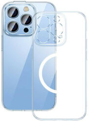 Baseus Crystal iPhone 14 Pro Max Átlátszó mágneses tok és üvegfólia - bluedigital