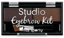Miss Sporty Set de farduri pentru ochi și sprâncene - Miss Sporty Studio Eyebrow Kit 001 - Medium Brown