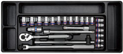 KING TONY 24 részes 1/2˝-os kézi dugókulcs készlet 6* 9-4526MR (9-4526MR)