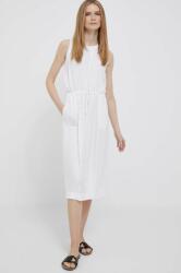 DEHA ruha fehér, midi, egyenes - fehér L - answear - 34 990 Ft