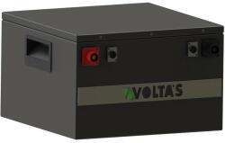 Volta's Voltas 25.6V 100Ah napelemes LiFePO4 energiatároló fémházban