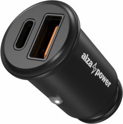 AlzaPower Car Charger C520 Fast Charge + Power Delivery - fekete (APW-CC2Q3P3AB)