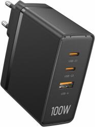 Vention Ultra 3-Port USB (C+C+A) GaN Charger (100W/100W/30W) Black (FEGB0-EU)