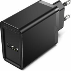 Vention 1-port USB Wall Charger (12W) Black (FAAB0-EU)