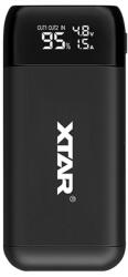 XTAR Baterie externa profesionala Li-Ion XTAR PB2S, 2 A x 2 USB QC3.0, Negru (BATXTPB2S)