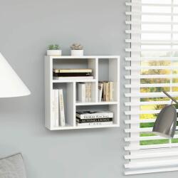 vidaXL Raft de perete, alb extralucios, 45, 1 x 16 x 45, 1 cm, PAL (802954) Raft