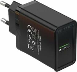 Vention 1-port USB Wall Quick Charger (18W) Black (FABB0-EU)