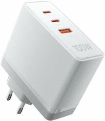 Vention Ultra 3-Port USB (C+C+A) GaN Charger (100W/100W/30W) White (FEGW0-EU)