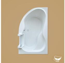 GilaxSpa Tiffany 170x105 (jobb) ajtóval szerelt aszimmetrikus kád