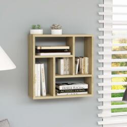 vidaXL Raft de perete, stejar Sonoma, 45, 1x16x45, 1 cm, PAL (802951) Raft