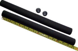 Velotech extra hosszú szivacs markolat, 2 x 380 mm, fekete