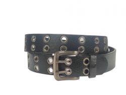 CK LEATHER Curea barbati, casual-eleganta, din piele ecologica, latime 3.5 cm, negru - CK164N (CK164N)