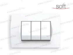 TEM SOFT díszítőkeret 1/3M PW fehér OS13PW(24943)