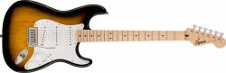 Squier Sonic Stratocaster Maple Fingerboard White Pickguard 2-Color Sunburst