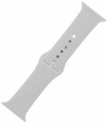 Apple Watch S/M 38/40/41 mm, szilikon óraszíj, fehér (csont színű)