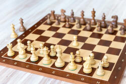  KLASSZIKUS fa sakk-készlet juharfa MAXI sakktáblával