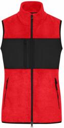 James & Nicholson (Daiber) Női gyapjú mellény JN1309 - Piros / fekete | 2XL (1-JN1309-1782961312)