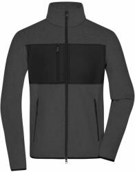 James & Nicholson (Daiber) Férfi gyapjú pulóver JN1312 - Sötét melírozott / fekete | M (1-JN1312-1782960943)