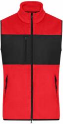James & Nicholson (Daiber) Férfi gyapjú mellény JN1310 - Piros / fekete | 2XL (1-JN1310-1782961335)
