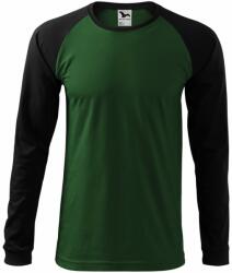 MALFINI Tricou cu mănecă lungă pentru bărbați Street LS - Verde de sticlă | S (1300613)