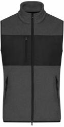 Daiber Vestă fleece bărbați JN1310 - Închis prespălat / neagră | M (JN1310-1782961027)