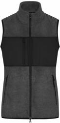 Daiber Vestă fleece femei JN1309 - Închis prespălat / neagră | 2XL (JN1309-1782961073)