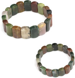  Bratara din Agata Indian Natural - Diametru 54 mm - Dreptunghi 10x15 mm - 1 Buc