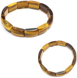  Bratara din Ochi de Tigru Natural - Diametru 58 mm - Dreptunghi 17-18 x 10-11 mm - 1 Buc