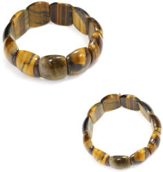  Bratara din Ochi de Tigru Mixt Natural - Diametru 60 mm - Dreptunghi 21-22 x 17-20 mm - 1 Buc