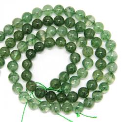 Cuart cu Fuchsit Margele Pietre Semipretioase Rotunde - 10 mm